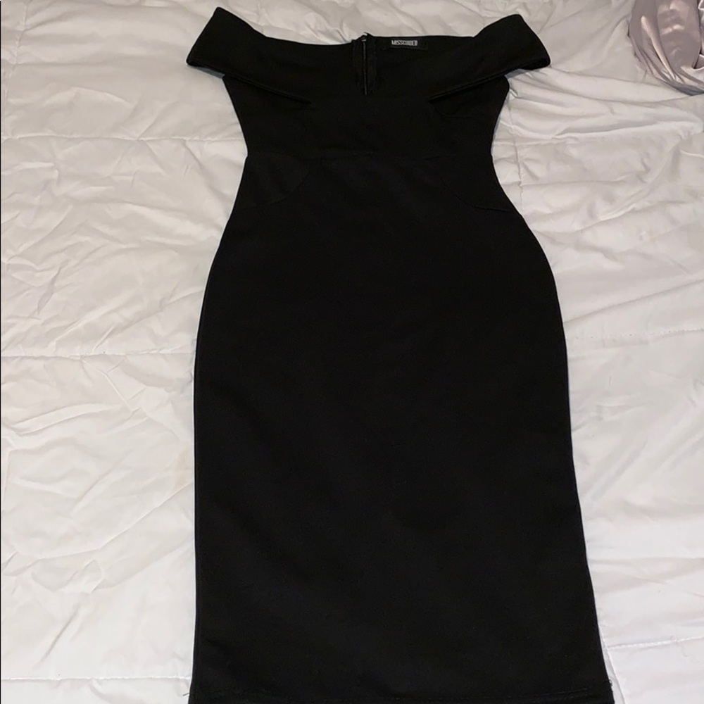Black off the shoulder dress